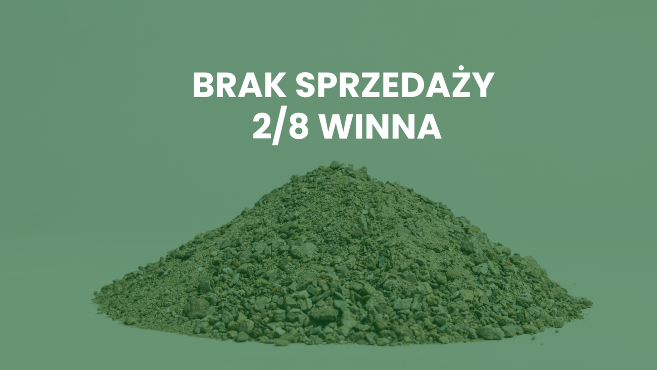 Wstrzymanie sprzedaży 2/8 z Kopalni Winna od 01.12.25 do 07.01.2026