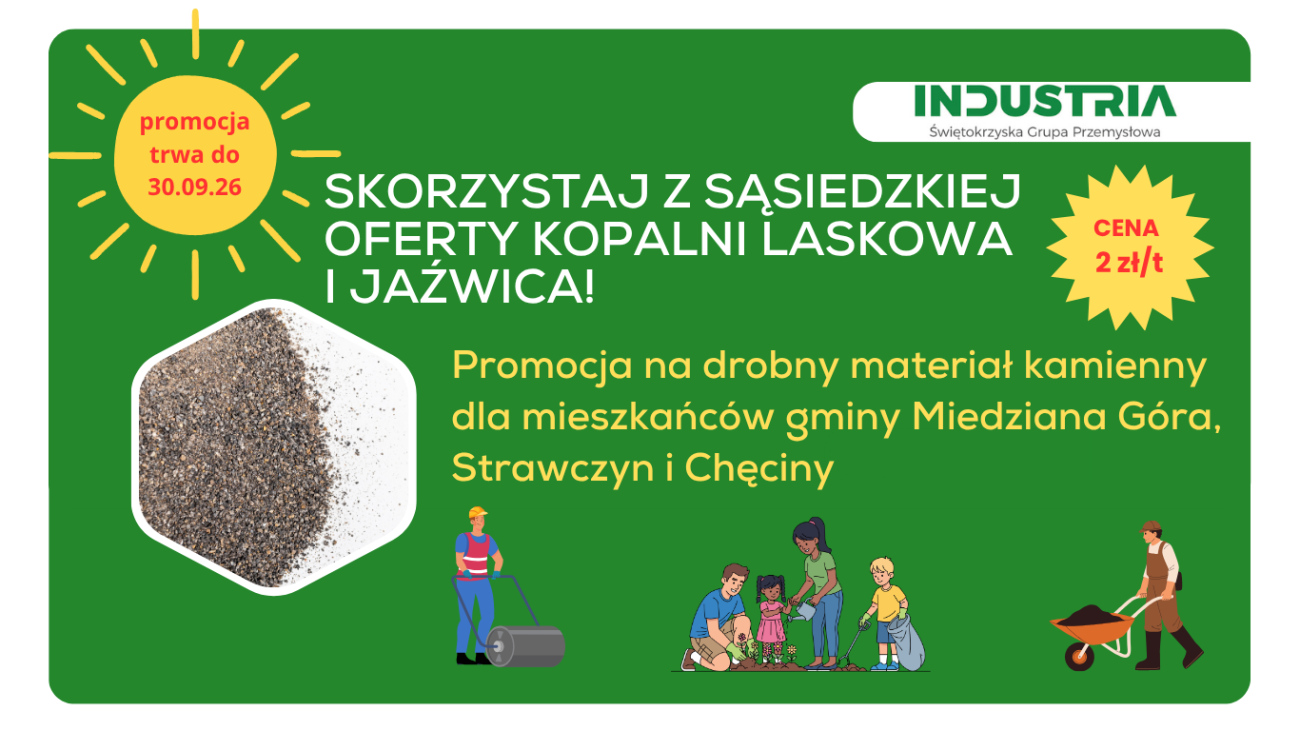 Promocja dla sąsiadów Kopalni Laskowa i Jaźwica przedłużona do 30.09.2026!